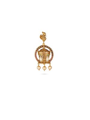 Heritage Mayil Mandap Lakshmi Earrings