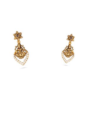 Divine Lakshmi Motif Drop Earring