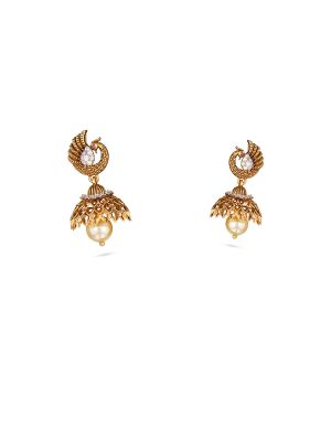 Elegant Mayil Motif Jhumka Earring