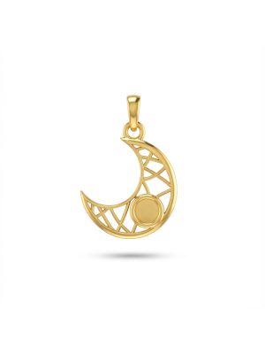 Fancy Casting Moon Pendant