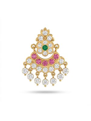 Bridal Floral Stone Gold Drops