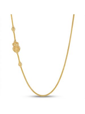 Traditional Lakshmi Mugappu Gold Chain
