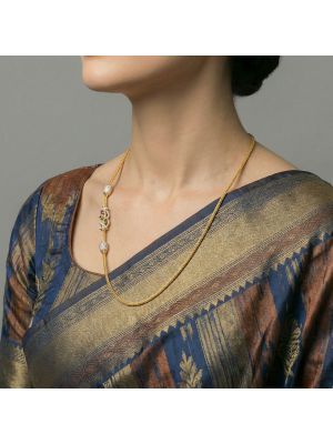Antique Peacock Mugappu Gold Chain