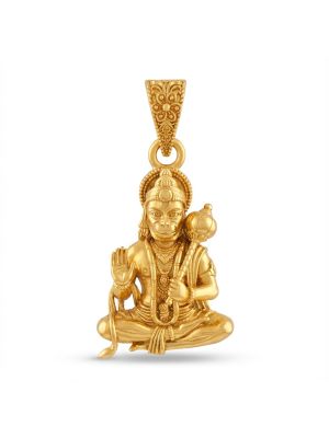 Traditional Lord Hanuman Gold Pendant