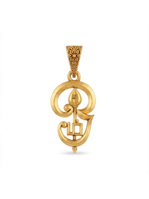 Traditional Murugan Vel Gold Pendant