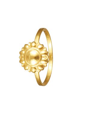 Kids Floral Casting Gold Ring