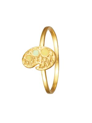 Artist Palette Casting Gold Ring