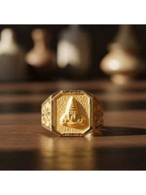 Sacred Balaji Signet Boltv Ring