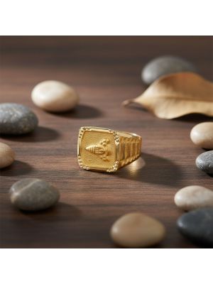 Lord Venkateswar Signet Boltv Ring