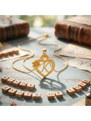 Casting Alphabet K Gold Pendant