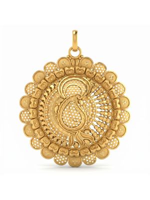 Gold Filigree Pendant for women