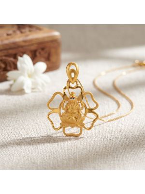Lakshmi Flower Casting Gold Dollar