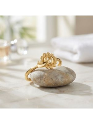 Ladies Floral Swirl Casting Gold Ring