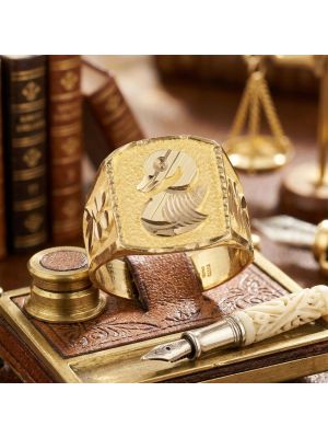 Traditional Gold Annam Signet Ring