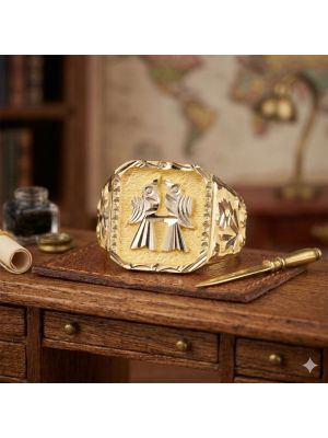 Traditional Signet Gents Gold Ring