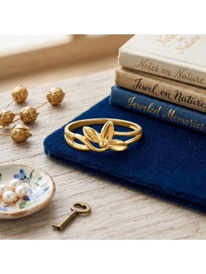 Daily Wear Floral Gold Ring