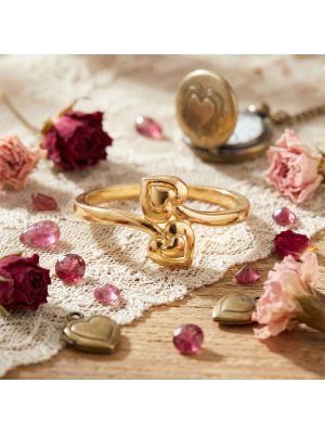 Romantic Casual Wear Gold Ring