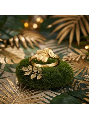Feather Leaf Gold Ring