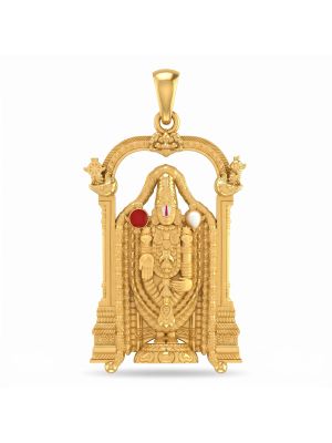 22K Gold Lord Venkateswara Pendant for unisex