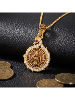 Traditional Goddess Meenakshi Gold Dollar