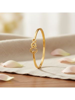 Fancy Gold Twin Loop Gadi