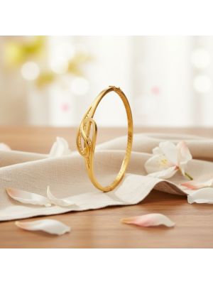 Artistic Gold Infinity Motif Gadi