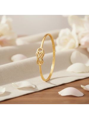 Trendy Heart Infinity Gold Gadi