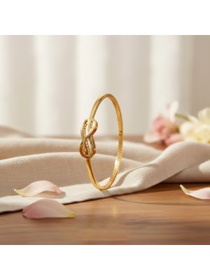 Fashionate Gold Knot Motif Gadi