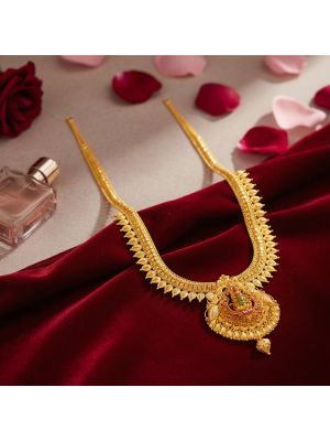 Lakshmi Floral Drop Pendant Malai