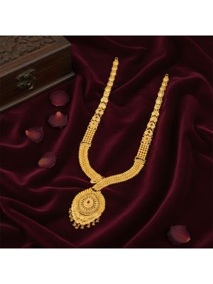 Heart & Floral Antique Pendant Malai