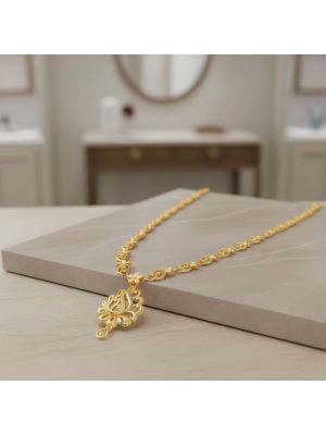 Arza Casting Floral Pendant Necklace