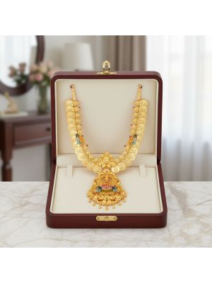 Traditional Lakshmi Dollar Kasu Necklace