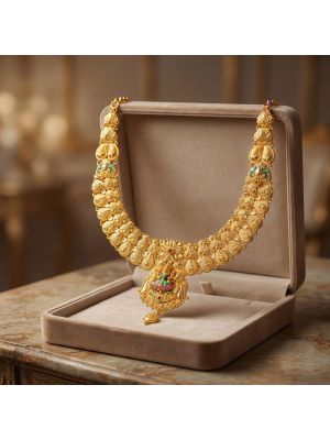 Dhanya Lakshmi Temple Pendant Necklace