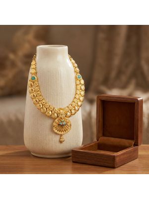 Dhanya Lakshmi Temple Pendant Necklace