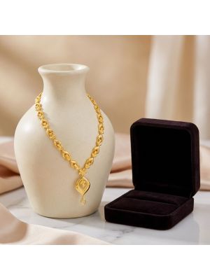 Floral Casting Pendant Necklace