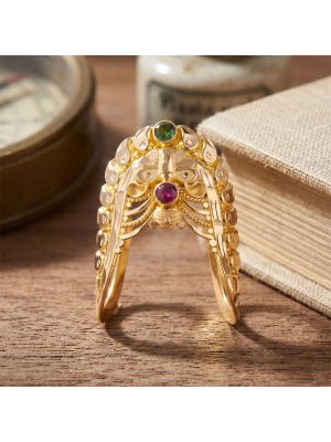 Intricate Filigree Ladies Gold Ring