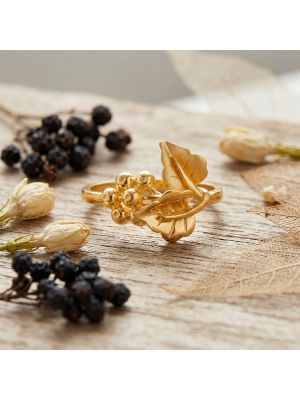 Ladies Casting Floral Gold Ring