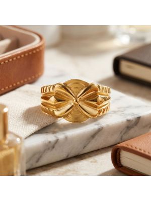 Mens Engagment Casting Gold Ring