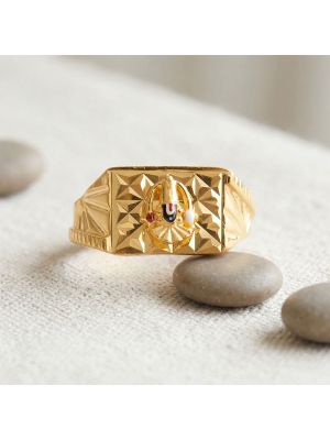 Lord Venkateshwar Casting Gold Ring