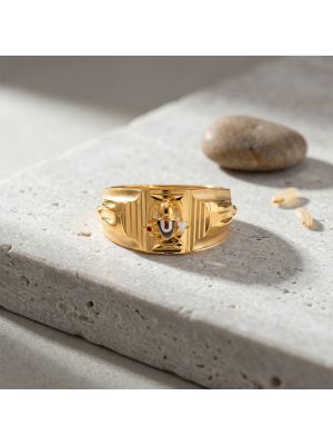 God Balaji Casting Gold Ring