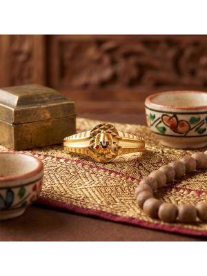 God Balaji Casting Gold Ring