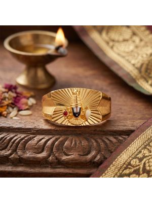 God Balaji Casting Gold Ring
