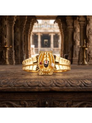 God Balaji Casting Gold Ring