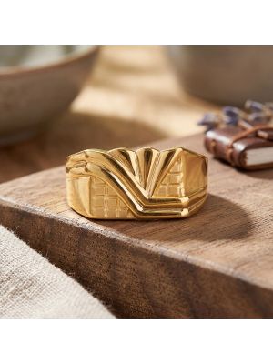 Bold Arty Casting Gold Ring
