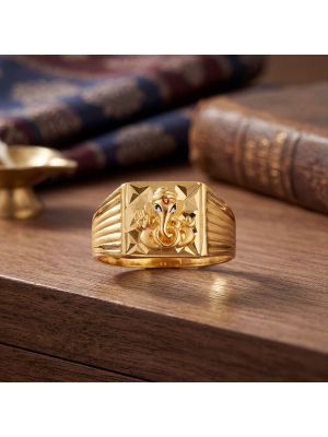 Lord Ganapathy Casting Gold Ring
