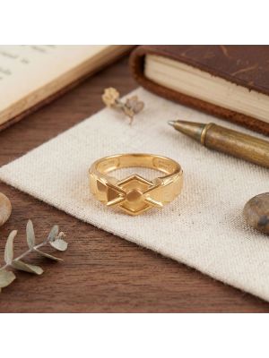 Medallion Signet Casting Gold Ring