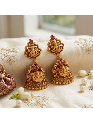 Antique Nagas Lakshmi Gold Jimikki