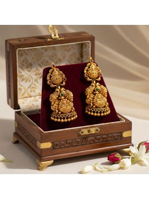 Bridal Antique Lakshmi Jhumka