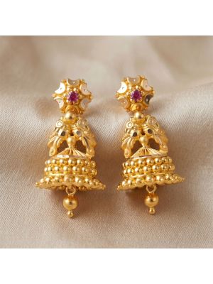 Heritage Gold Jhumka Drops 