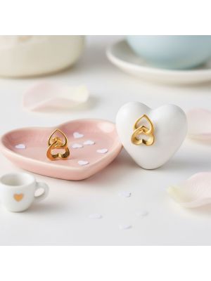 Twin Heart Stud Earrings